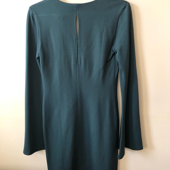 Forever 21 Hunter Green Flared Sleeve Dress XS - Picture 2 of 3